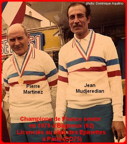 champions de France doublettes seniors pétanque 1978