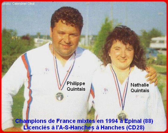 Champions de France mixtes doublettes 1994