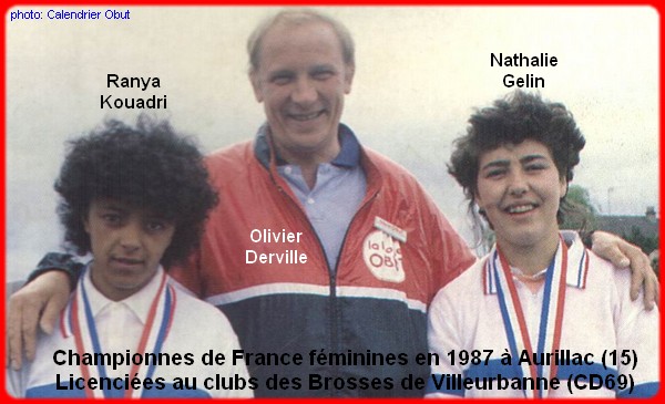 Championnes de France pétanque doublettes féminines en 1987