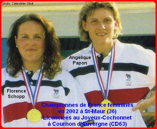 Championnes de France pétanque doublettes féminines en 2002