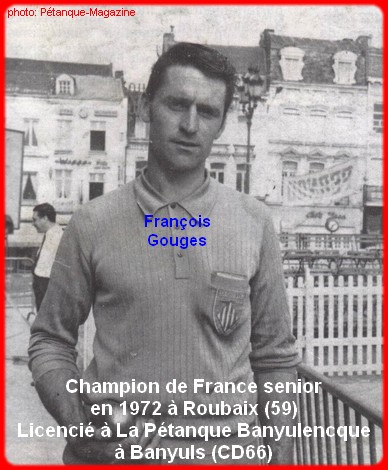 Champion de France pétanque senior tête-à-tête 1972