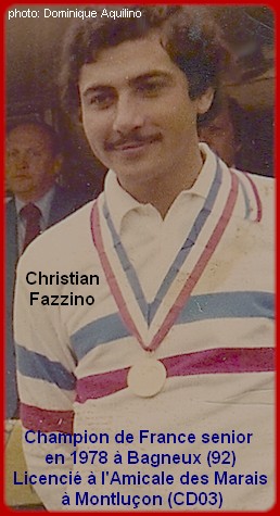 Champion de France pétanque senior tête-à-tête 1978