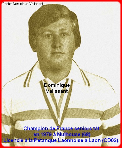 Champion de France pétanque senior tête-à-tête 1979