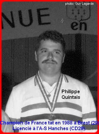 Champion de France pétanque senior tête-à-tête 1988