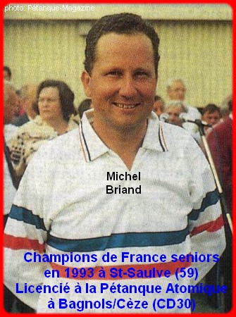 Champion de France pétanque senior tête-à-tête 1993