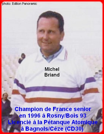 Champion de France pétanque senior tête-à-tête 1996