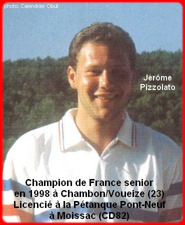 Champion de France pétanque senior tête-à-tête 1998