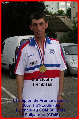 Champion de France pétanque senior tête-à-tête 2007